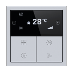 HDL Panel Tile Series OLED Thermostat Space Gray HDL-M/PTOL6.18