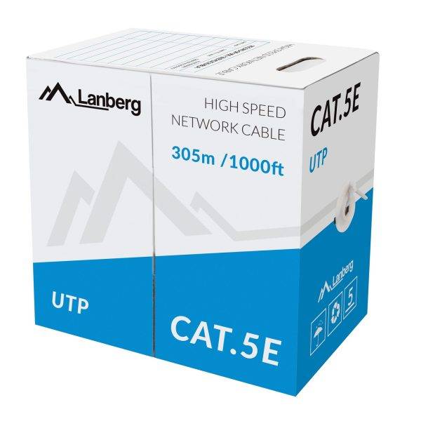 Lanberg LCU5-10CC CAT5E UTP CCA Cable 305m Grey