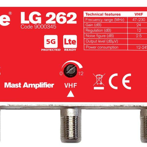 FTE LG262 LTE2 UHF/VHF Mast Amplifier 24dB