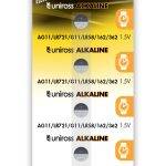 Uniross LR721 AG11 LR58 Alkaline Coin Battery (5pack)