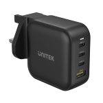 Unitek P1112ABK 100W 4in1 GaN Multiplug Charger Black