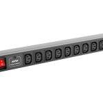 Lanberg PDU 1U 10-Way IEC 2M with IEC plug Surge