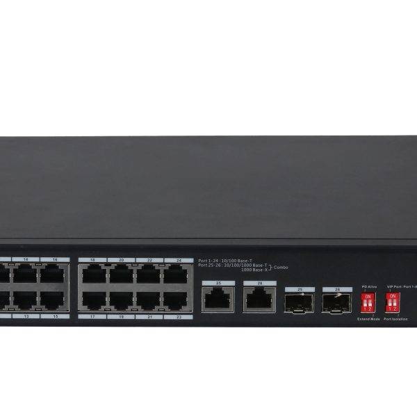 Dahua PoE Switch 24ports 240W PFS3226-24ET-240