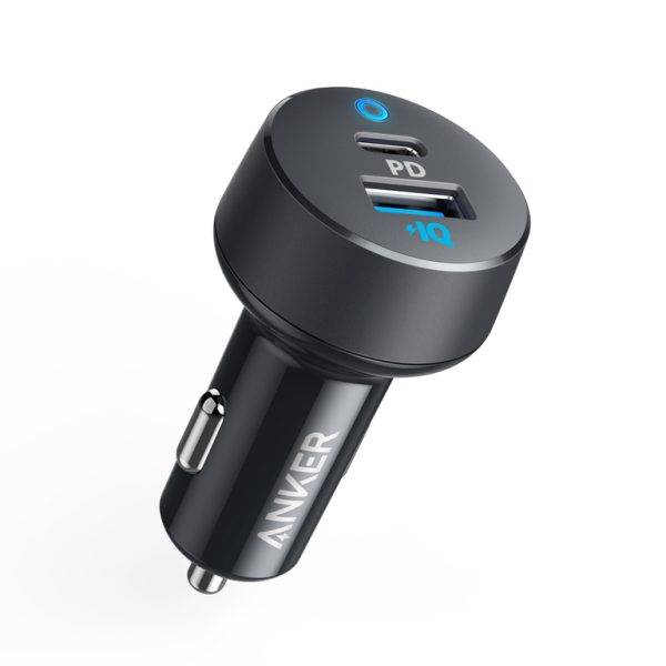 Anker PowerDrive PD+2 Car Charger Black Gray