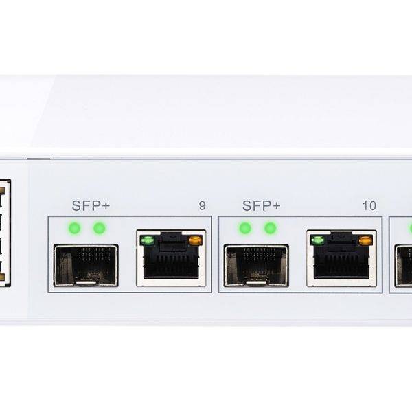 QNAP 12-Port 10GbE Managed Switch with 4x 10GbE SFP+/RJ45 Combo Ports & 8x 1GbE RJ45 Ports QSW-M408-4C