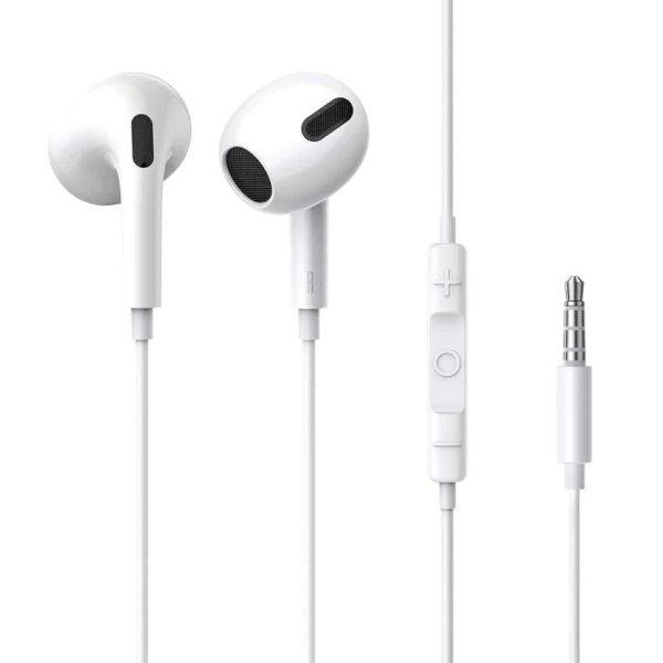 Baseus Headphones In Ear Wired 3.5mm H17 White