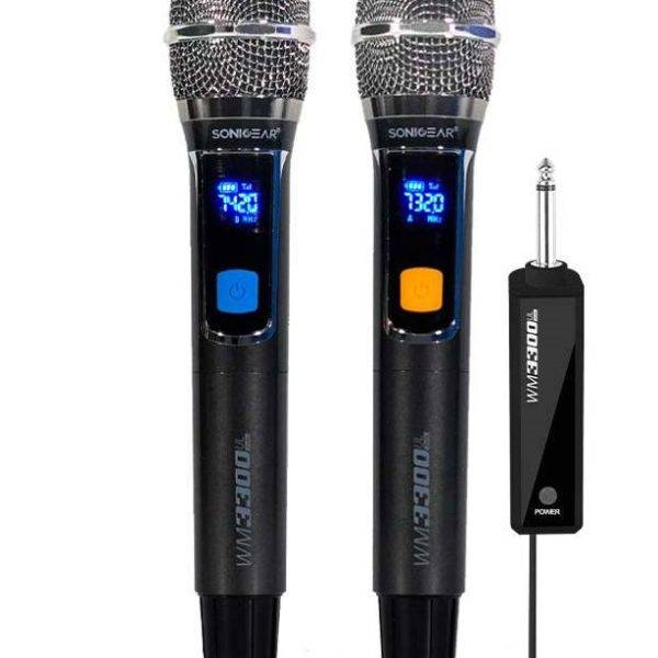 SonicGear WM 3300 UL DUAL 2 Wireless Microphones with receiver