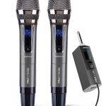 SonicGear WM8800UL DUAL 2 Studio Quality Metal Body Wireless UHF Microphones with Receiver
