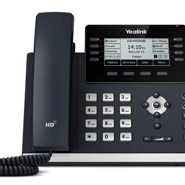 Yealink IP Phone Desktop PoE 3.7'' Gigabit, USB & Expansion T43U