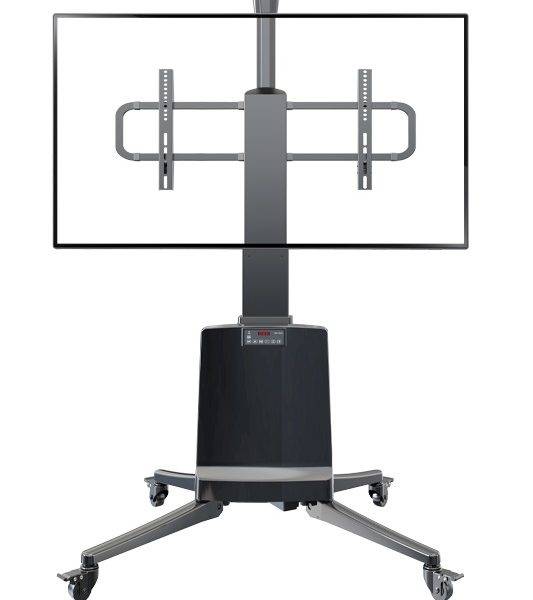 NBMounts TW85 Motorized TV Trolley up to 85'' & 68Kg Max Height 1.65m