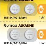 Uniross Alkaline-Coin LR1154 AG13 LR44 Battery (10pack)