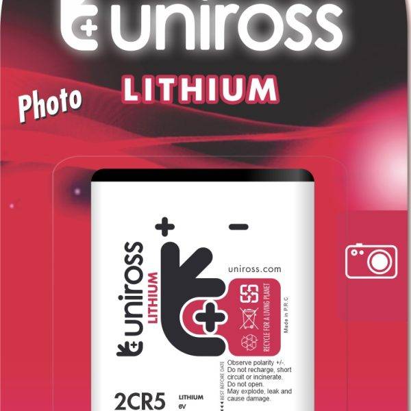 Uniross 2CR5 6V Lithium Battery