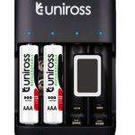 Uniross UCU004A USB Compact Multi Charger with 4x AA 2100 Batteries