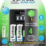 Uniross UCU005A Ultra Fast Charger 1hr for AA/AAA Incl 4xAA 2700 Batteries