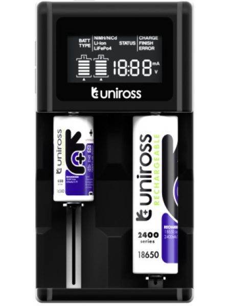Uniross UCX004 Advanced Fast Smart Charger for 24 types of NiMH and Lithium Batteries