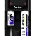 Uniross UCX006 Smart Charger for NiMH and Lithium Batteries (USB & 12V Powered) with LED Display