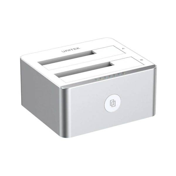 Unitek Y-3026 USB3.0 SATA6G Dual Bay HDD Docking Station (Silver)