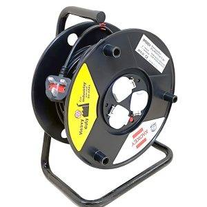 Heavy-Duty Plastic Cable Reel 50M – 1.5mm² | Power Extension for Home & Industrial Use | Skroutz Cyprus