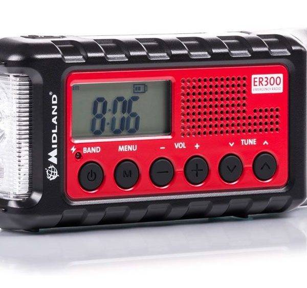 Midland ER300 Emergency Solar Powerbank FM & Dynamo Torch