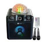 N-Gear DISCO BLOCK 410 Portable Karaoke Speaker with Discoball With 2 Wired Microphones - Image 3
