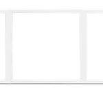 HDL Panel Frame 3 Gang Ivory White