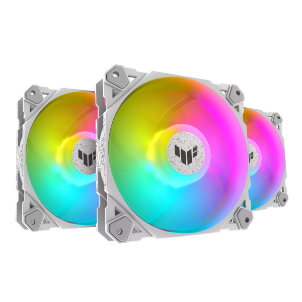 ASUS Gaming Fan ARGB Triple Kit with Controller TF120 White