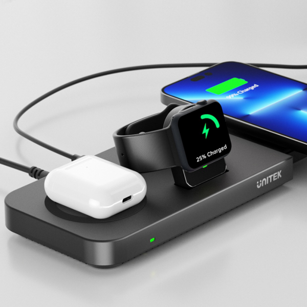Unitek MagMighty Combo 5 48W 5-in-1 Wireless Charging Station P1222B