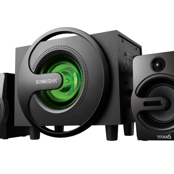 SonicGear Titan5 2.1 PC Speakers BT/USB/FM/LED 40W