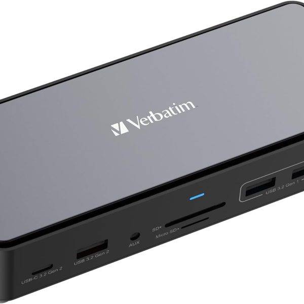 Verbatim 15in1 Pro Docking Station with Built-in 256GB SSD