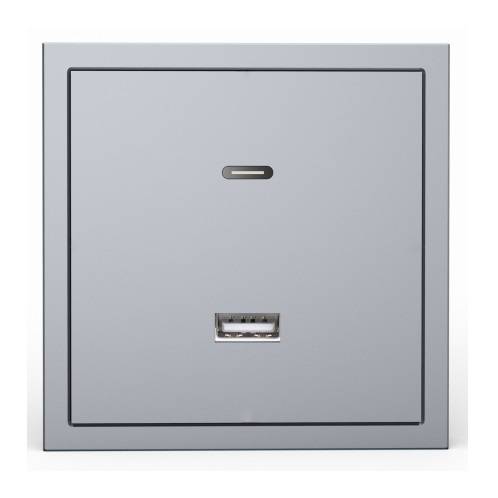 HDL Panel TILE SERIES Space Grey 1xUSB-A 1xUSB-C
