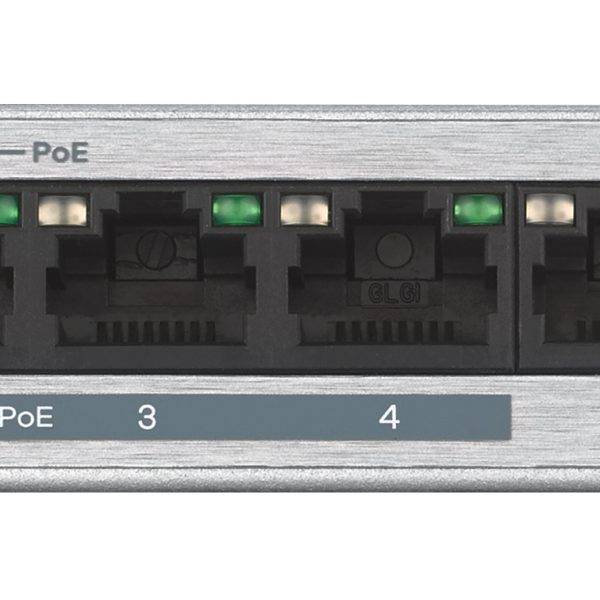 Zyxel Switch PoE Gigabit 4PoE 60W GS1005-HP UK Plug