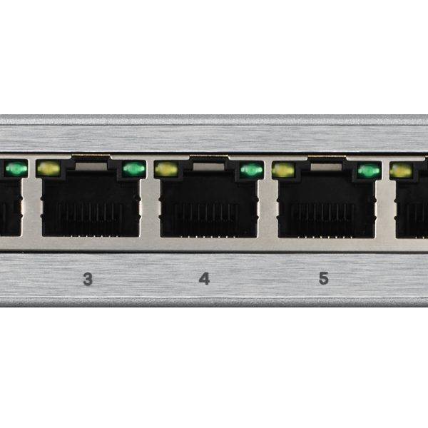 Zyxel Switch Gigabit Ethernet Managed 8-Port Metal UK Plug GS1200-8