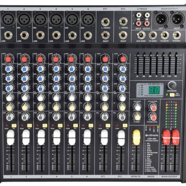 Citronic CSP410 10 Channel Mixer & Amplifier 400W with DSP 170.843UK