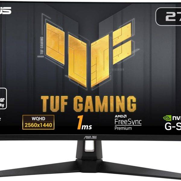 ASUS Monitor TUF Gaming 27'' 2K Flat 180Hz HDR10 Speakers VG27AQ3A