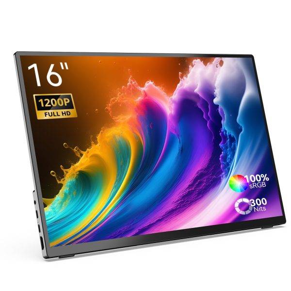 MINIX Monitor Portable 16" Full-HD 100% sRGB USB-C/HDMI, PD, Foldable Stand SF16