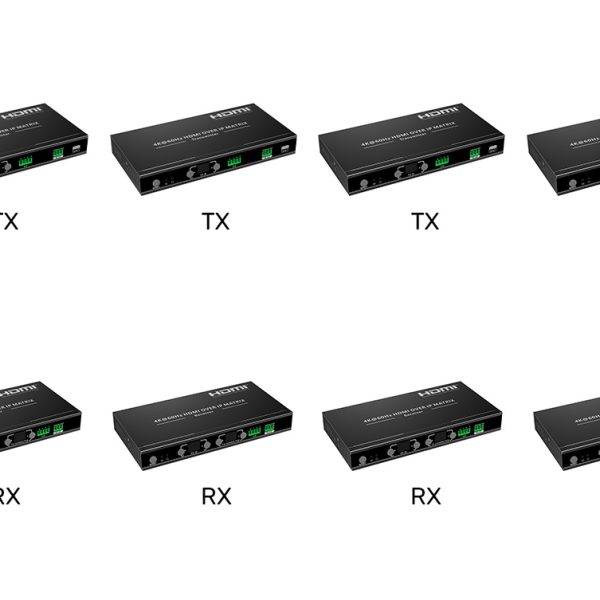 Lenkeng HDMI Matrix over IP 4K POE, APP Control 4x4 (iMCS-IM02-4TX/4RX)