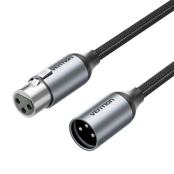 Vention AUDIO XLR M-F Cable Braided-Metal 3.0m BKHHI
