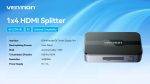 Vention HDMI Splitter 4-Port 4K EU A12B0-EU - Image 2