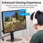 Vention AUDIO CONVERTER USB-A to 2x3.5mm 1.0m Cable CDYBF - Image 4