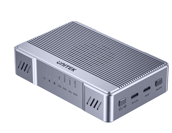 Unitek USB-C 2-Bay External M2 SSD Enclosure with RAID 20Gbps S1247A