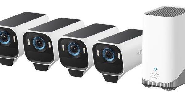 Anker Eufy Security Camera Kit  eufyCam S3 Pro 4Pack & Homebase3