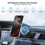 Unitek Charge Car Wireless Qi2 Magnetic 15W & AirVent Mount P1404A - Image 4
