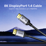 Unitek DisplayPort 1.4 Cable 8K 60Hz 5.0m C1628G-5M - Image 4