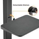 Brateck FS32-46W TV Trolley with Shelf 60x40 1.53m 40kg - Image 4