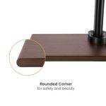 Brateck TV Floorstand 40x40 1.07m 35kg Shelf & MDF FS41-44T-02 - Image 4