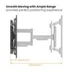 Brateck TV Mount 60x40 Turn 4-Arm 54cm Ext LPA76-466 - Image 6