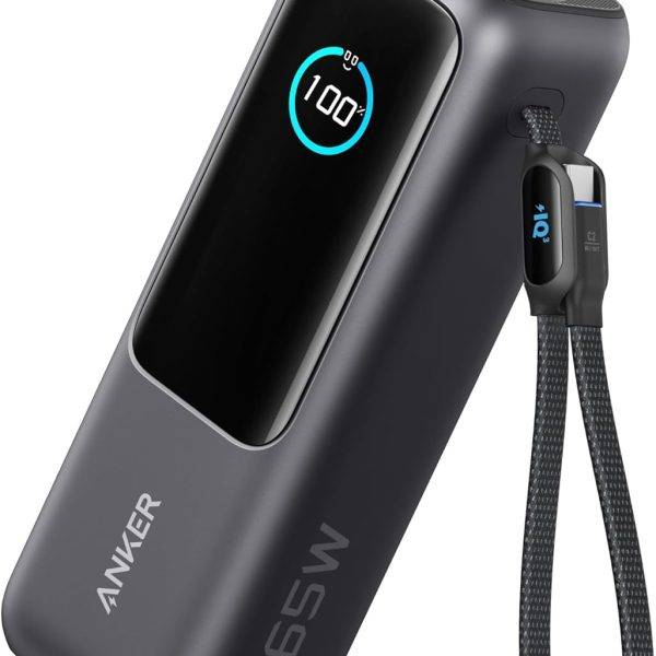 Anker Mobile Powerbank 25000 Prime 165W Built-In and Retractable Cables