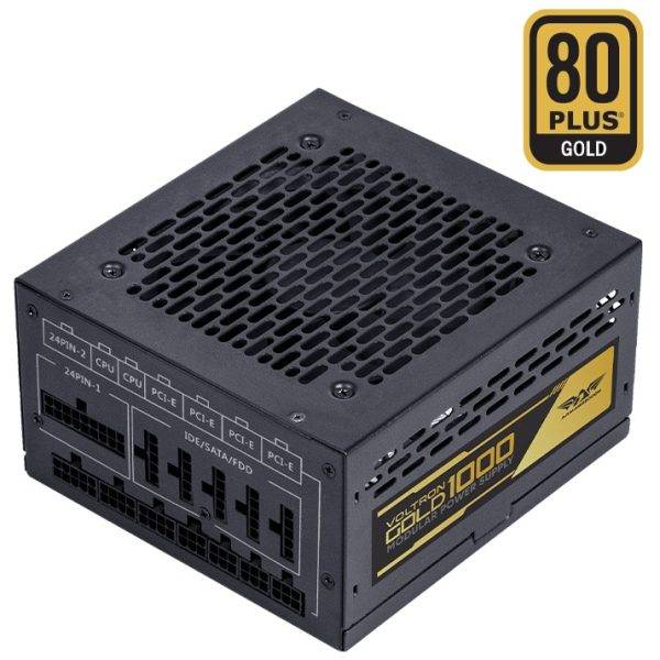 Armaggeddon Gaming PSU 1000W Modular & Certified 80+ VOLTRON GOLD 1000 Black