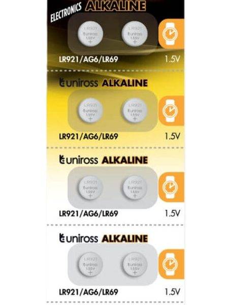 Uniross Alkaline-Coin LR921 AG6 LR69 Battery (10pack)