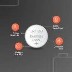 Uniross Alkaline-Coin LR1120 AG8 LR55 Battery (10pack) - Image 3